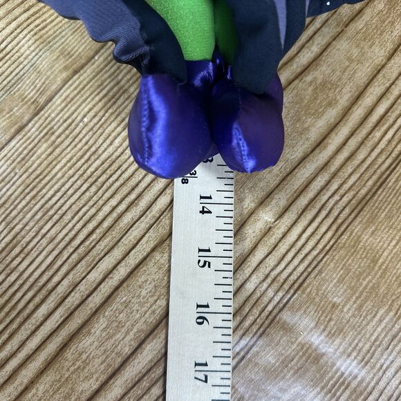 Vintage Applause Halloween Witches Plush Purple & Orange Lot Of 2 - Picture 15 of 15